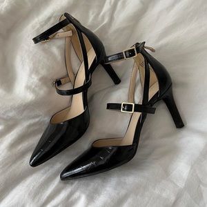 liz claiborne harvey heels in black • size 7